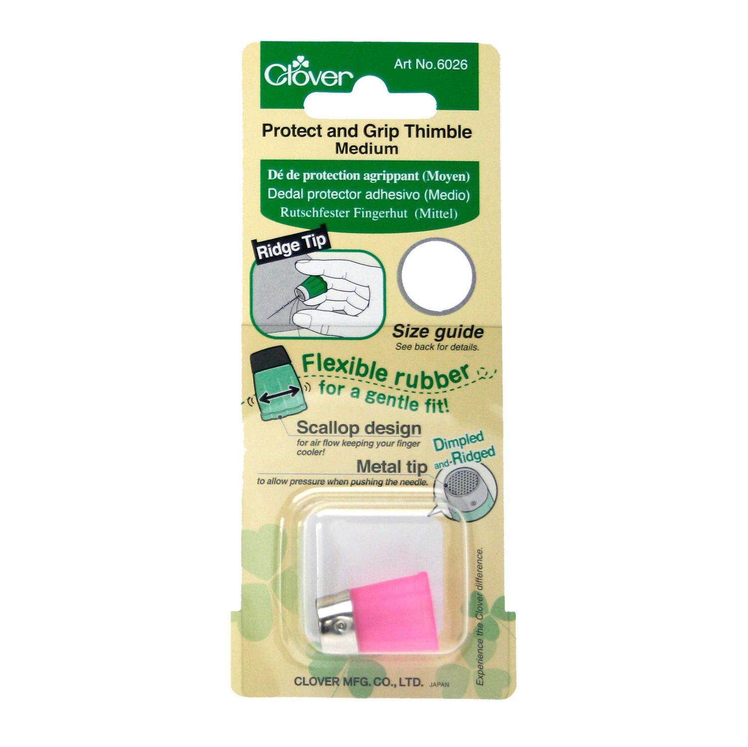 Clover Protect and Grip Thimble Medium