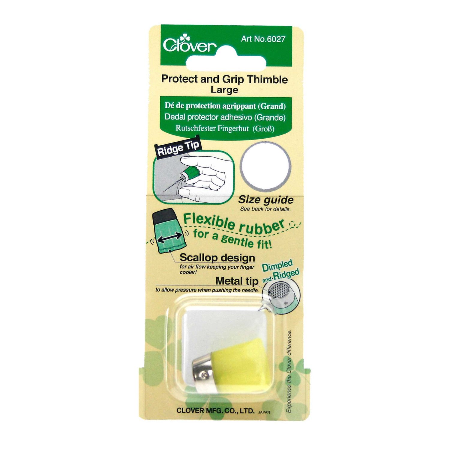 Clover Protect and Grip Thimble Large