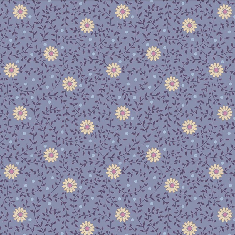 Tilda - Sanctuary - Daisydream - Pitch Blue - Fat Qtr