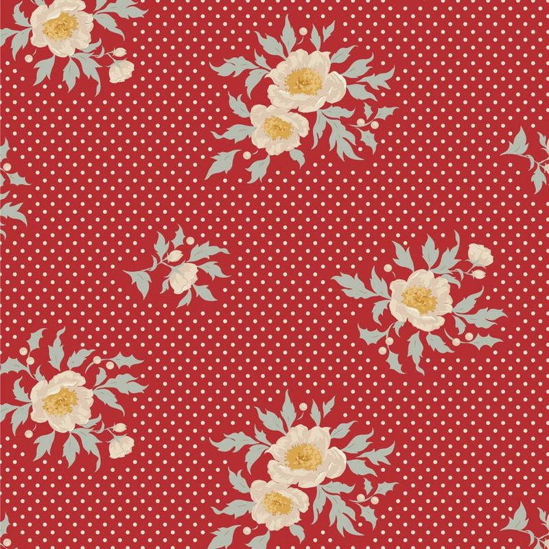 Merry Little Christmas - Joy - Red - Fat Qtr