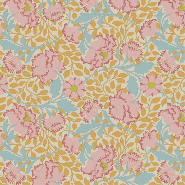Songbird - Flora - Mustard - Fat Qtr
