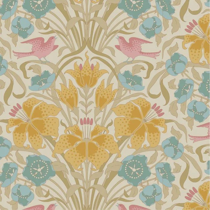 Songbird - Mustard - Fat Qtr