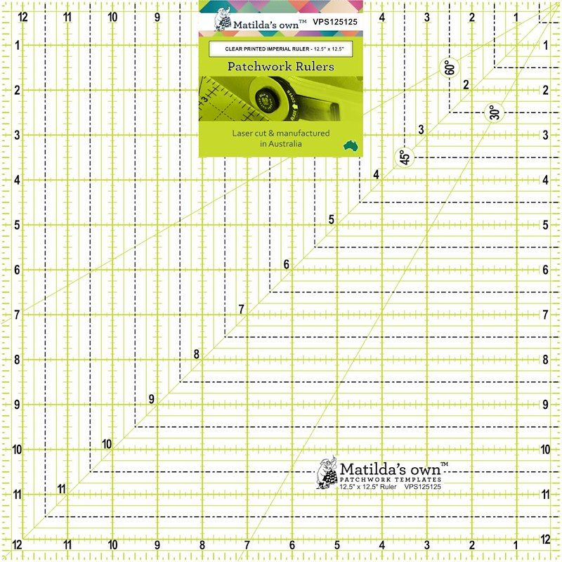 Matilda's Own Patchwork Rulers 12.5" x 12.5"