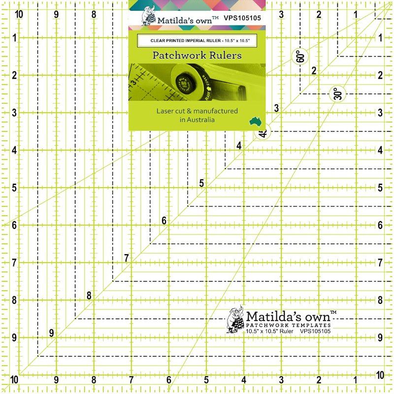 Matilda's Own Patchwork Rulers 10.5" x 10.5"