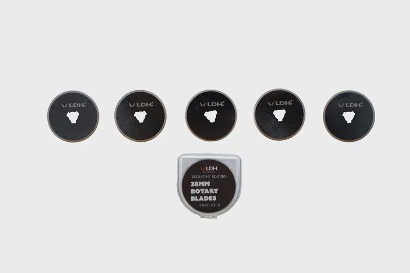 LDH 28mm Midnight Edition Rotary Blades Pack of 5