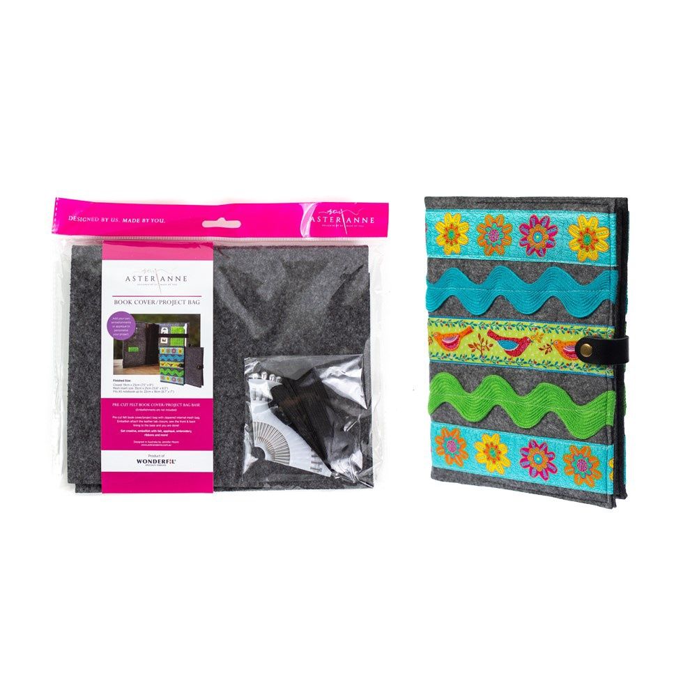 Bookcover/Project Bag Pre-cut felt kit