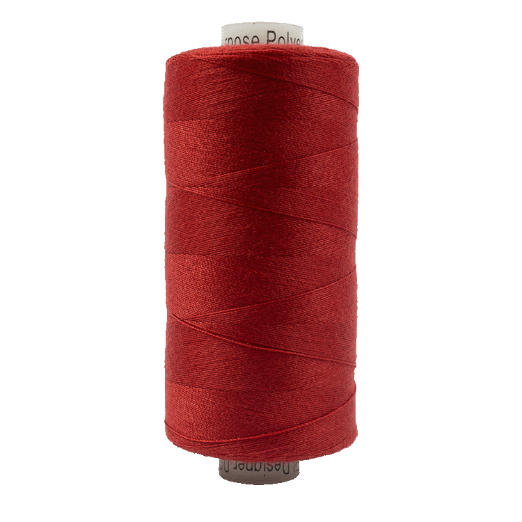 Designer 40wt Purposed Polyester (1000m) DS - 176 Crimson Red