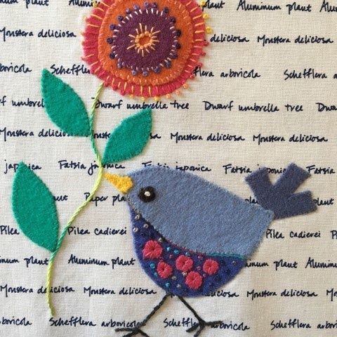 Wendy Williams Pre-Cut Wool Kits - Little Bird - Blue