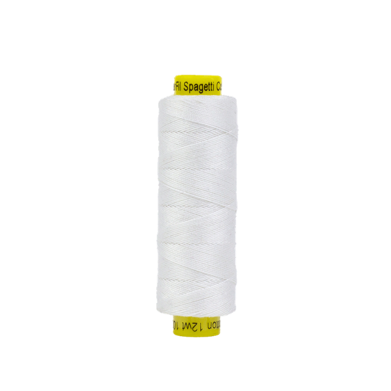 Spagetti 12wt Double Gassed Egyptian Cotton (100m) SPS - 100 White