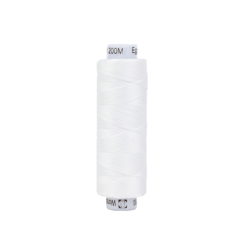 Konfetti 50wt Double Gassed Egyptian Cotton (200m) KTS - 100 White