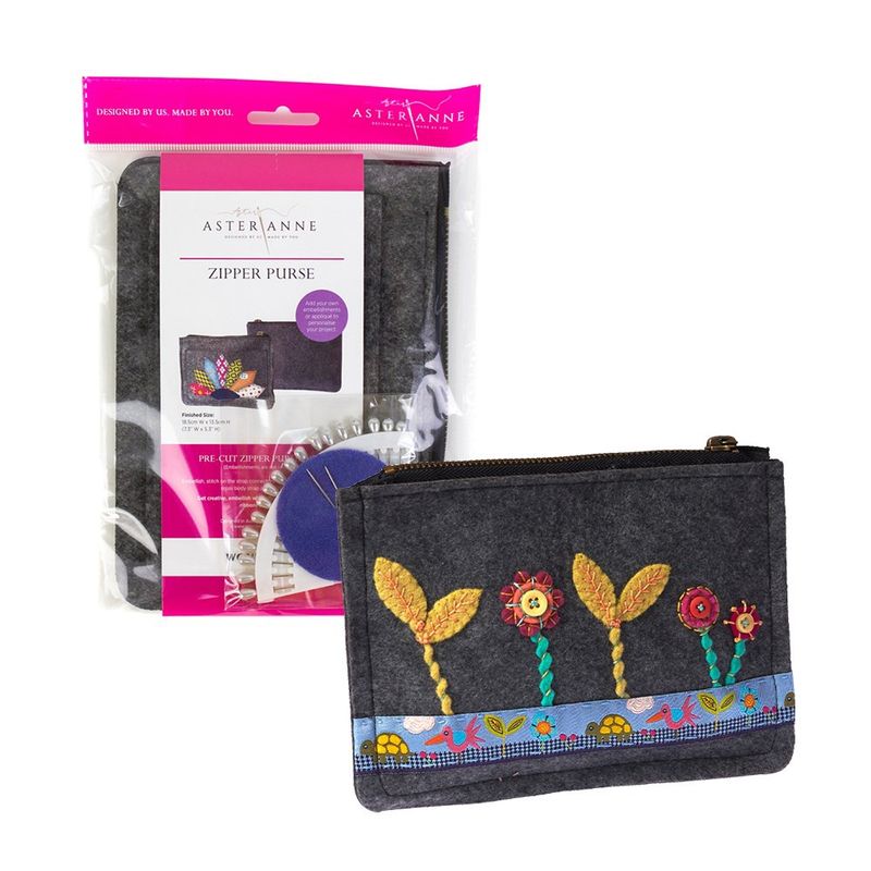 Zipper Purse Pre-cut felt kit
