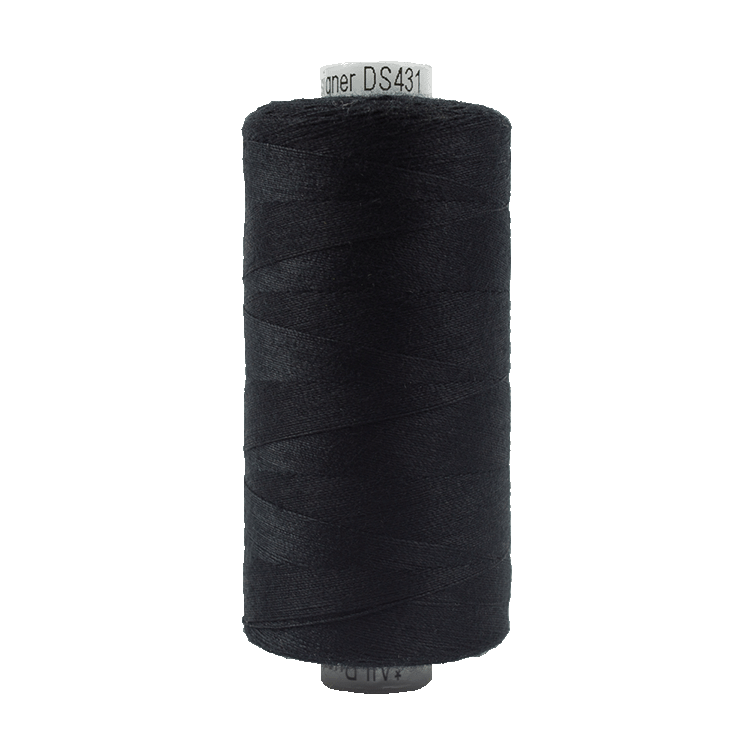 Designer 40wt Purposed Polyester (1000m) DS - 431 Black