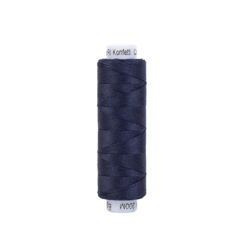 Konfetti 50wt Double Gassed Egyptian Cotton (200m) KTS - 602 Dark Navy