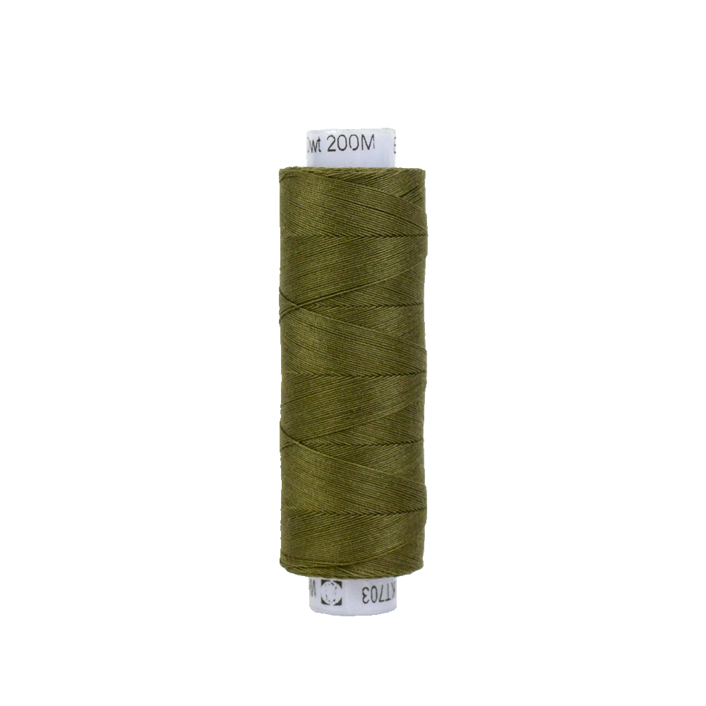 Konfetti 50wt Double Gassed Egyptian Cotton (200m) KTS - 703 Avocado Green