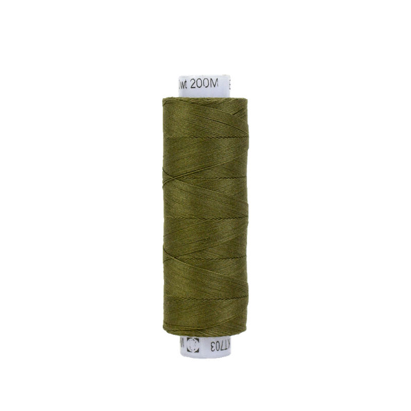 Konfetti 50wt Double Gassed Egyptian Cotton (200m) KTS - 703 Avocado Green