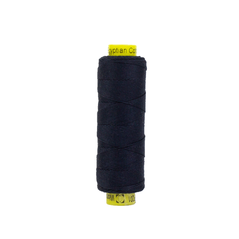 Spagetti 12wt Double Gassed Egyptian Cotton (100m) SPS - 201 Soft Black
