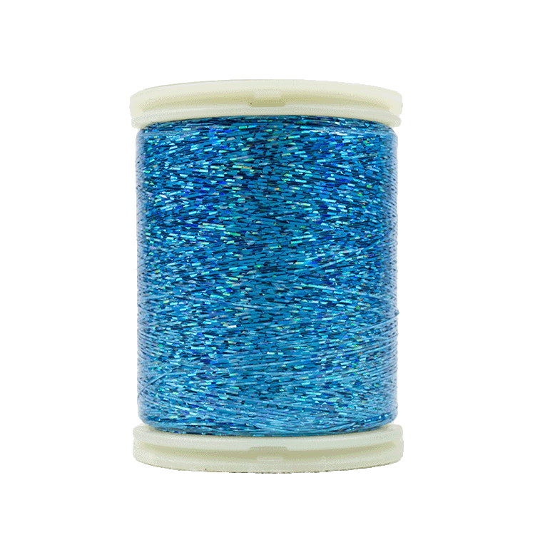 Hologram Slitted Polyester (300m) HC - 8157 Turquoise
