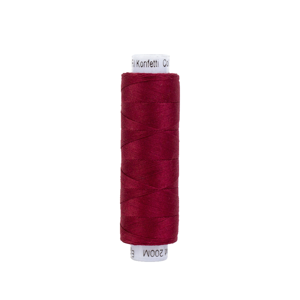 Konfetti 50wt Double Gassed Egyptian Cotton (200m) KTS - 301 Burgundy