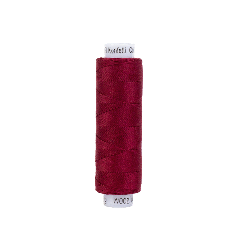 Konfetti 50wt Double Gassed Egyptian Cotton (200m) KTS - 301 Burgundy