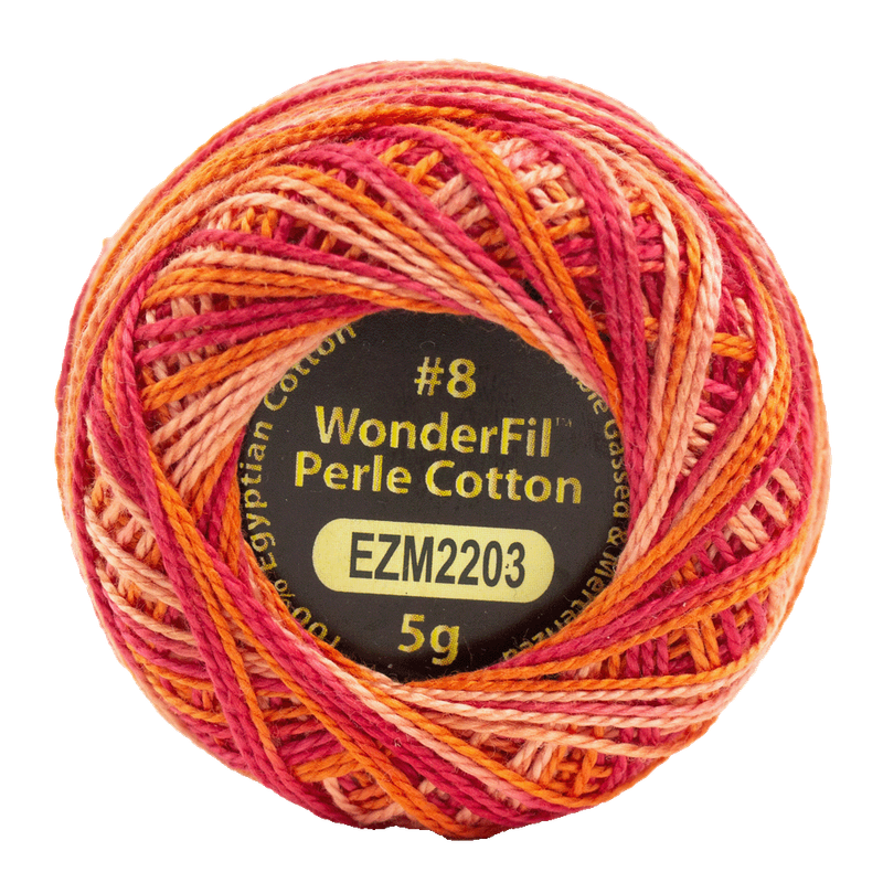Eleganza #8wt Perle Cotton (5g balls/38.4m) ELG - 2203 Electric