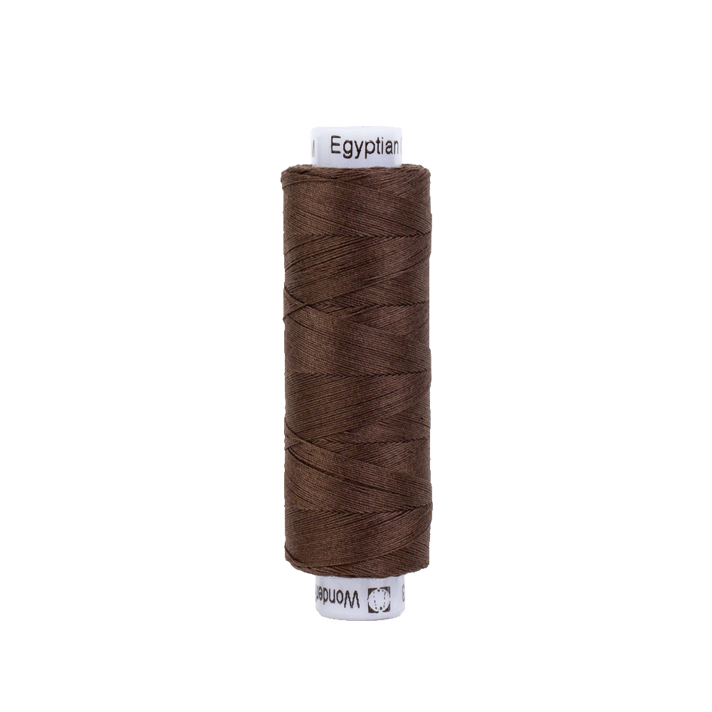Konfetti 50wt Double Gassed Egyptian Cotton (200m) KTS - 803 Dark Brown