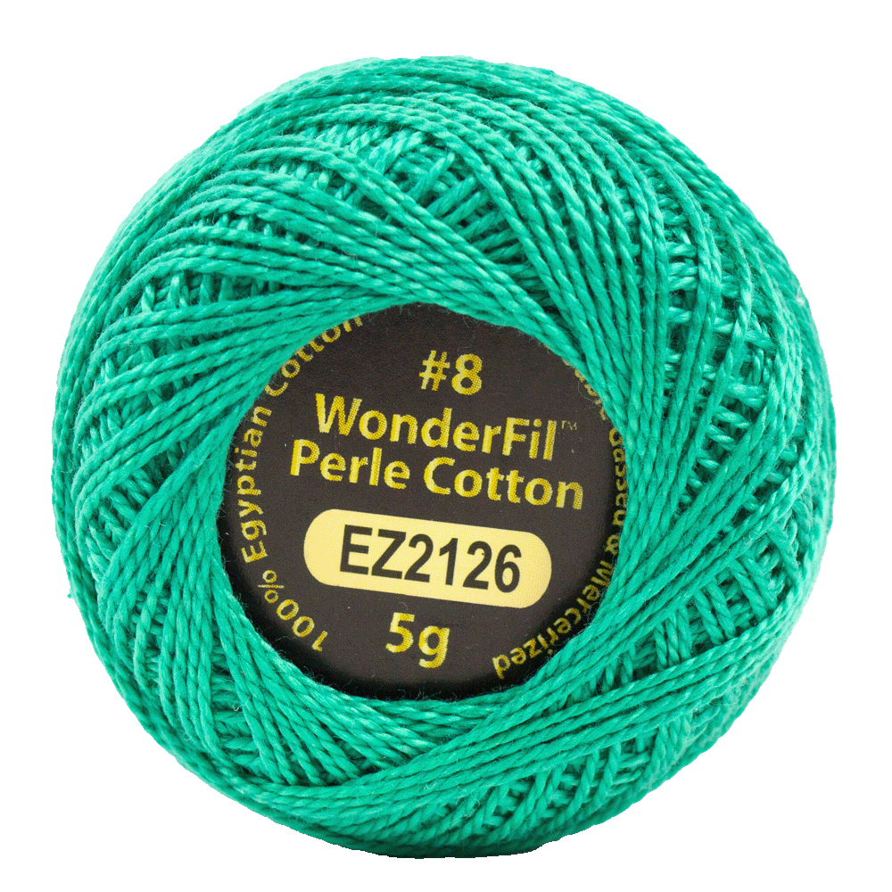 Eleganza #8wt Perle Cotton (5g balls/38.4m) ELG - 2126 Jade