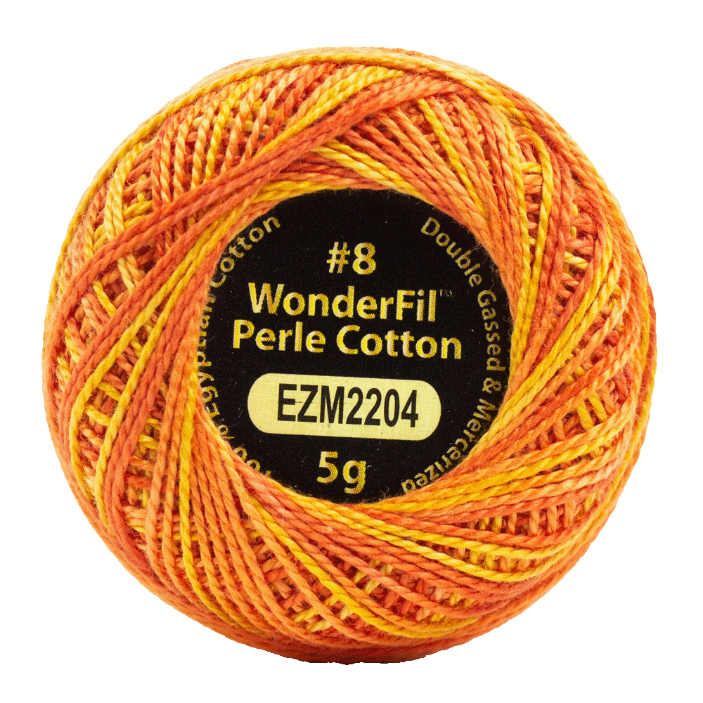Eleganza #8wt Perle Cotton (5g balls/38.4m) ELG - 2204 Tiger