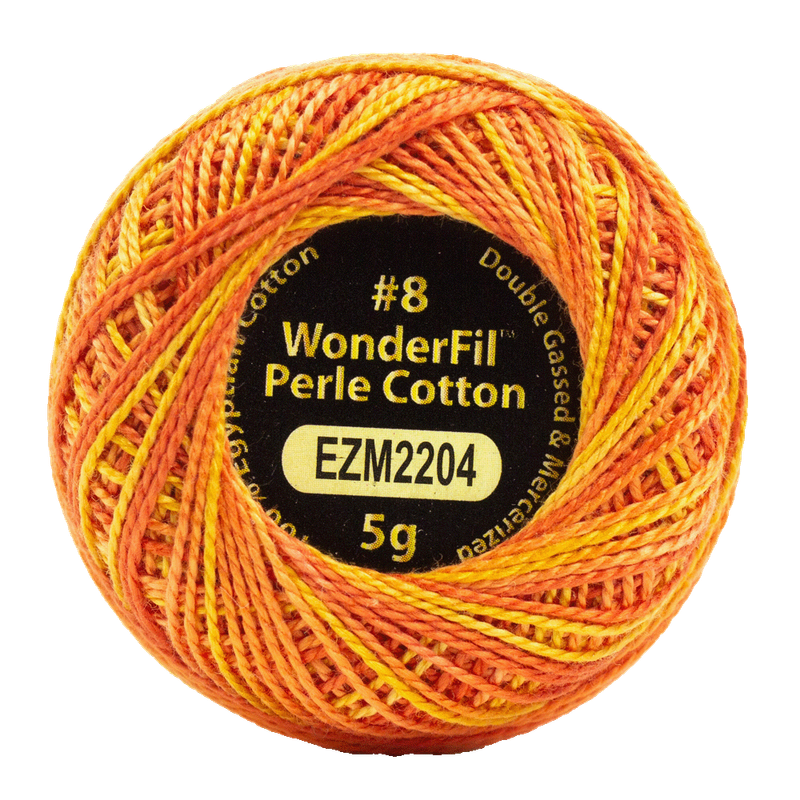 Eleganza #8wt Perle Cotton (5g balls/38.4m) ELG - 2204 Tiger