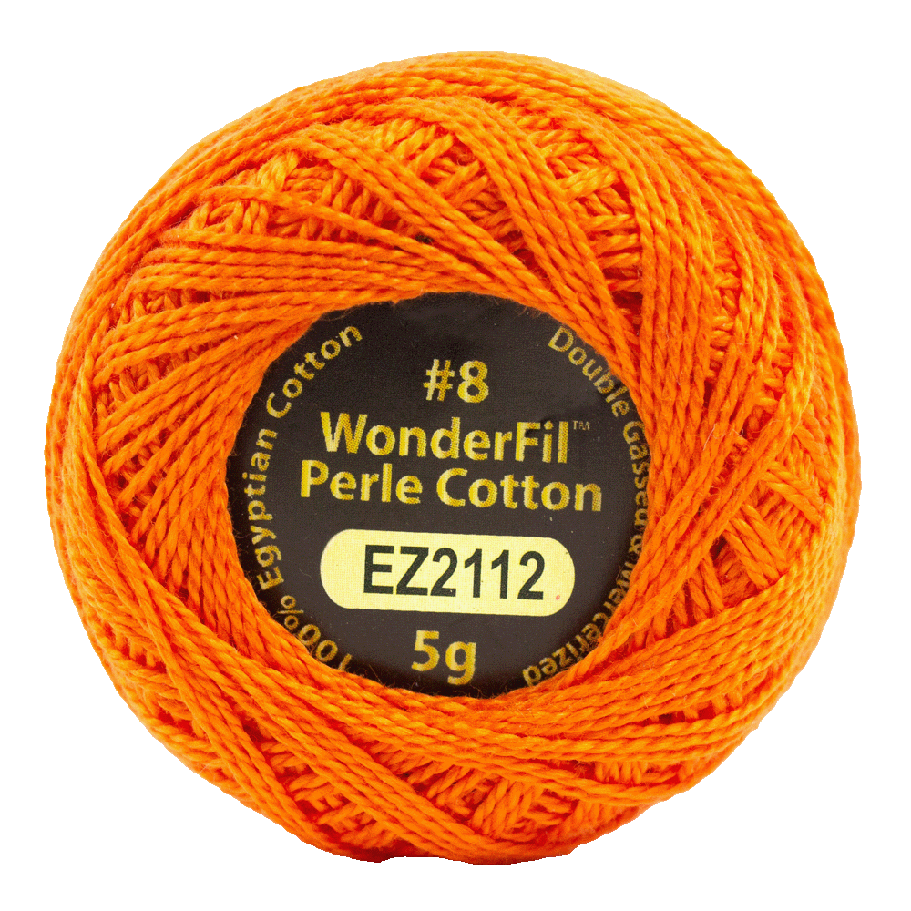 Eleganza #8wt Perle Cotton (5g balls/38.4m) ELG - 2112 Pumpkin