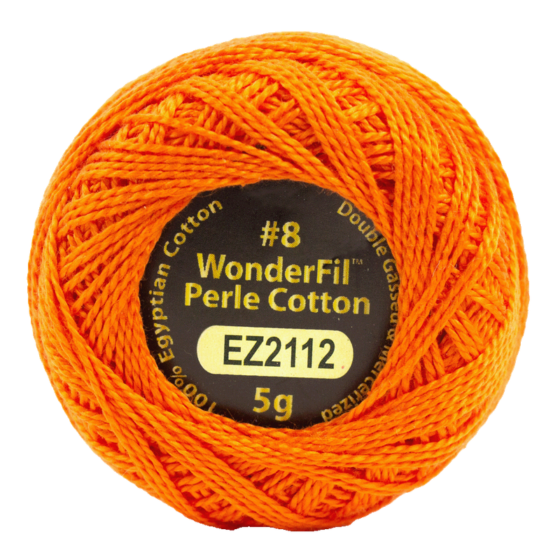 Eleganza #8wt Perle Cotton (5g balls/38.4m) ELG - 2112 Pumpkin