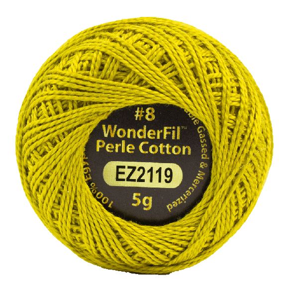 Eleganza #8wt Perle Cotton (5g balls/38.4m) ELG - 2119 Chartreuse