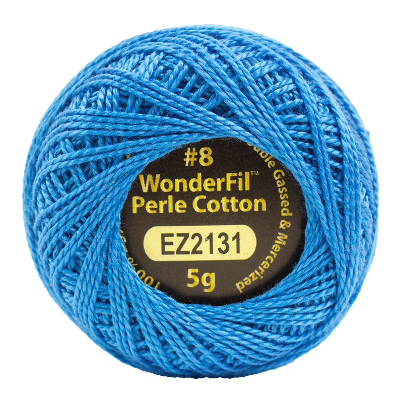 Eleganza #8wt Perle Cotton (5g balls/38.4m) ELG - 2131 Blue Bonnet