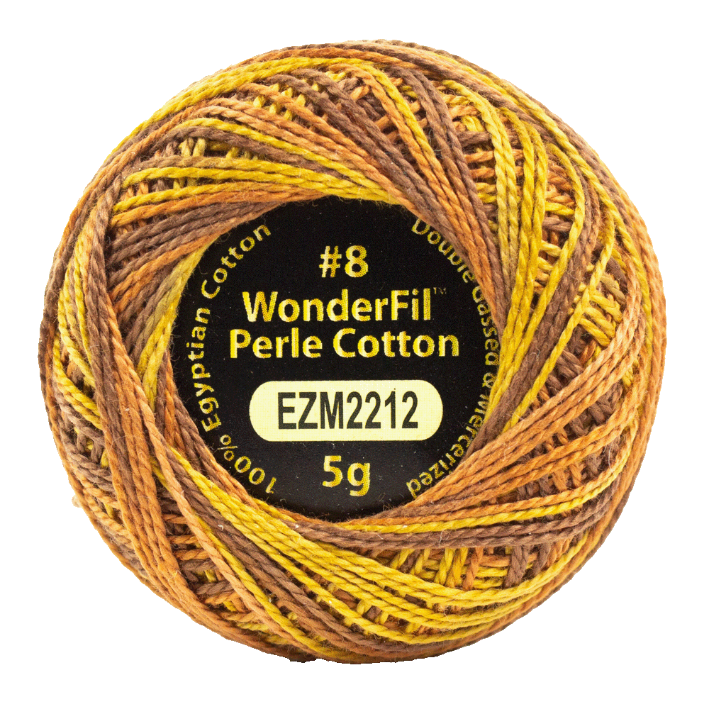 Eleganza #8wt Perle Cotton (5g balls/38.4m) ELG - 2212 Tawny