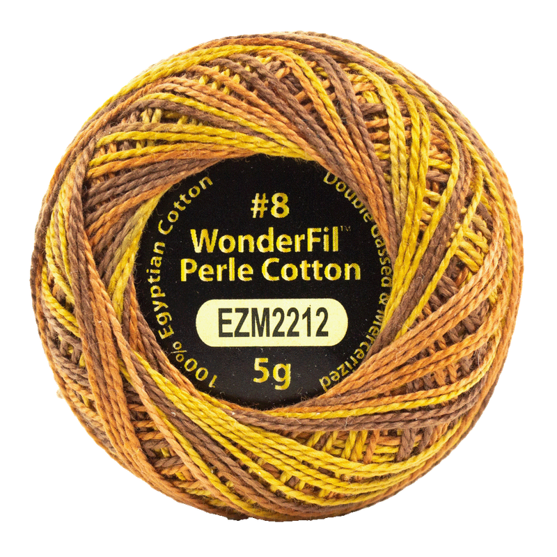 Eleganza #8wt Perle Cotton (5g balls/38.4m) ELG - 2212 Tawny