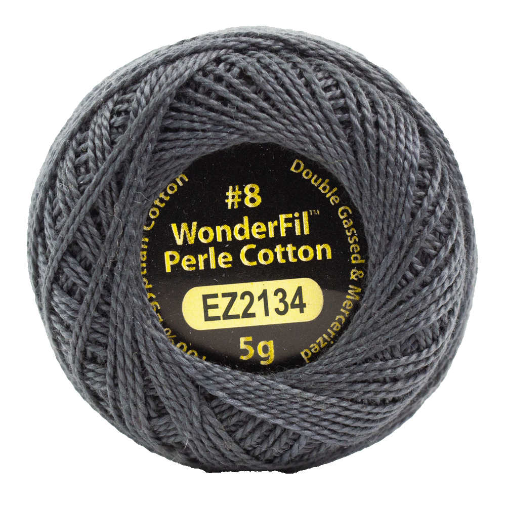 Eleganza #8wt Perle Cotton (5g balls/38.4m) ELG - 2134 Charcoal