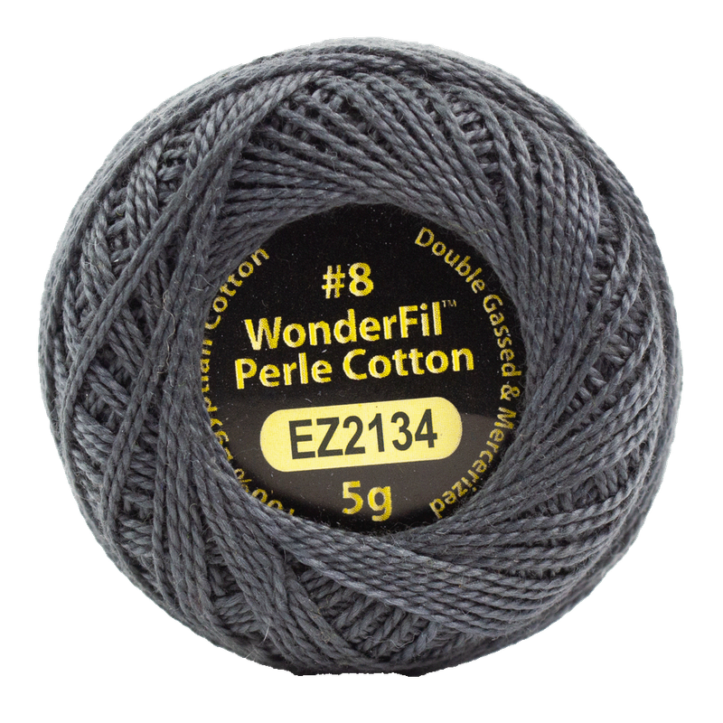 Eleganza #8wt Perle Cotton (5g balls/38.4m) ELG - 2134 Charcoal