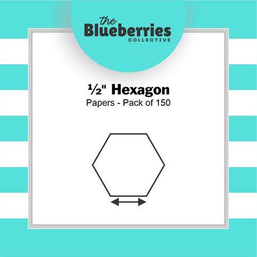 1/2" Hexgon Papers - 150 pk