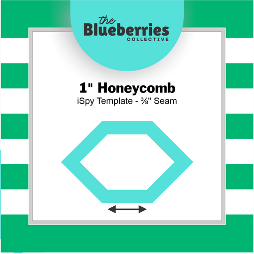 1" Honeycomb iSpy Template - 3/8" Seam
