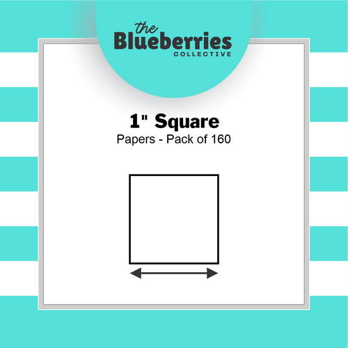 1" Square Papers - 160 pk