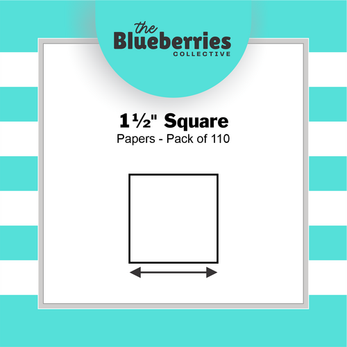 1 1/2" Square Papers - 110pk