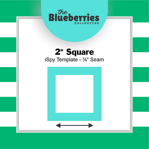 2" Square iSpy Template - 3/8" Seam