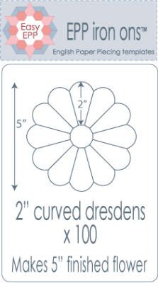 EPP Iron-Ons 2" Curved Dresdens 100 pk