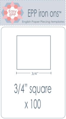 EPP Iron-Ons 3/4" Squares 100 pk