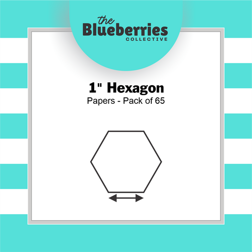 1" Hexagon Papers - 65 pk