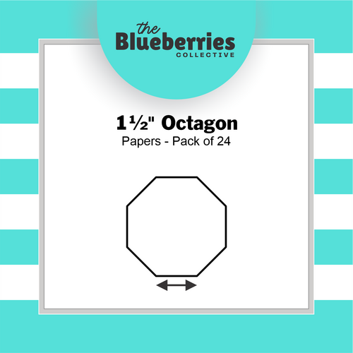 1 1/2" Octogon Papers - 24 pk
