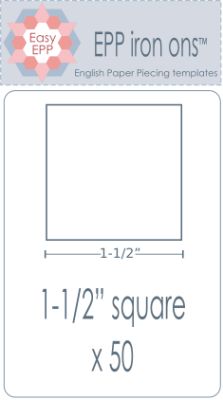 EPP Iron-Ons 1 1/2" Square 50pk