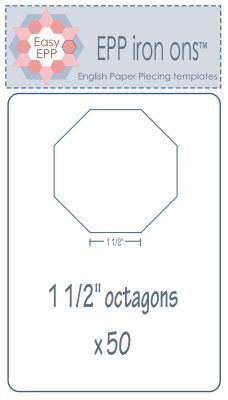 EPP Iron-Ons 1 1/5" Octagons 50 pk