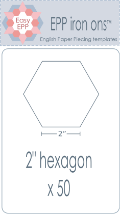EPP Iron-Ons 2" Hexagon 50 pk