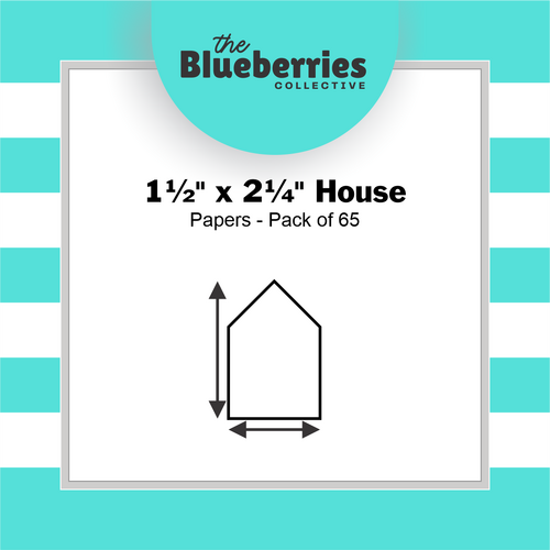 1/2" x 2 1/4" House Papers - 65 pk