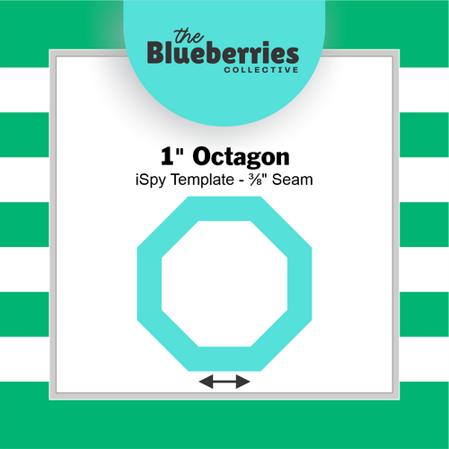 1" Octogon iSpy Template - 3/8" Seam